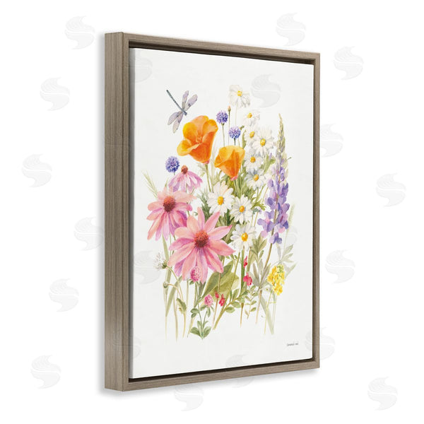 Stupell Industries Danhui Nai | Bright Flowers And Dragonfly