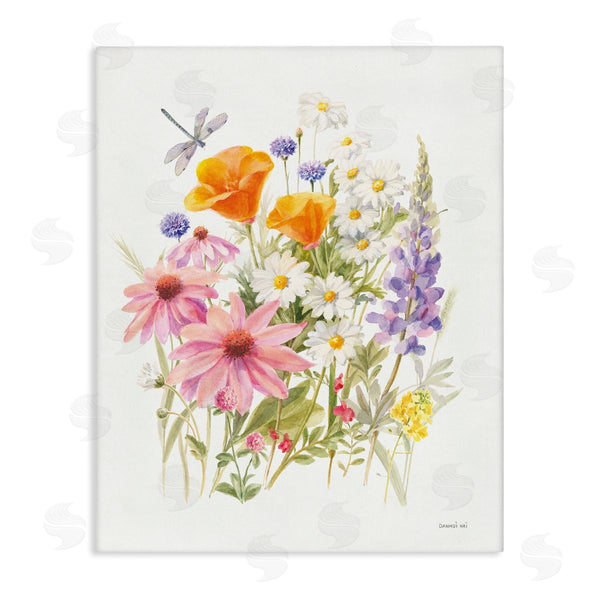 stupell industries Danhui Nai | Bright Flowers and Dragonfly