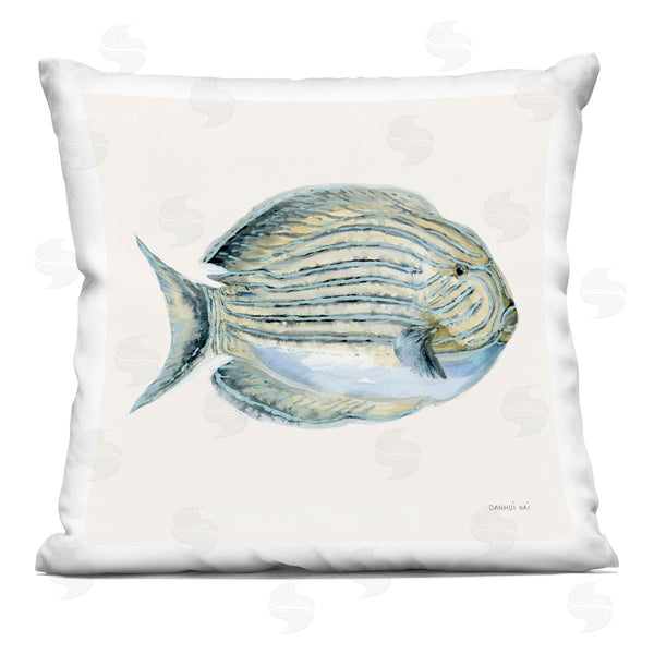 stupell industries Danhui Nai | Coastal Bliss Fish Printed Throw Pillow