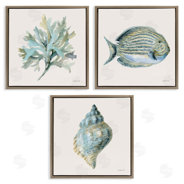 Stupell Industries Danhui Nai | Coastal Bliss Sea Life