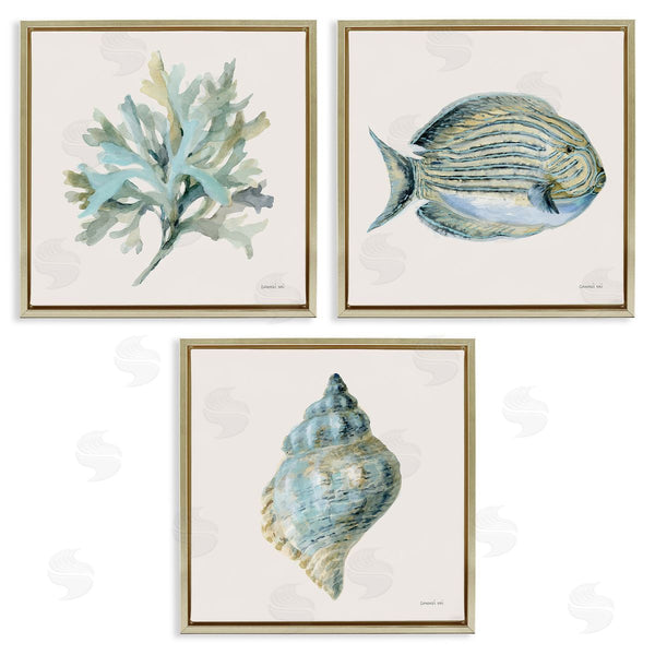 Stupell Industries Danhui Nai | Coastal Bliss Sea Life