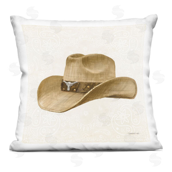 stupell industries Danhui Nai | Cowboy Rider of Range Printed Throw Pillow
