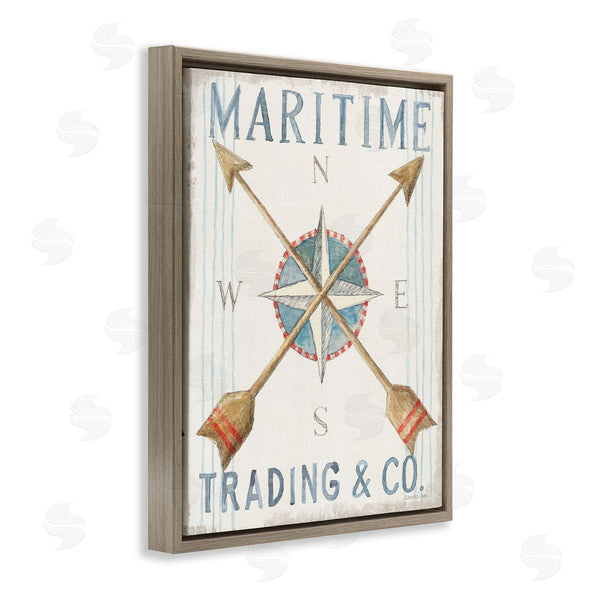 Stupell Industries Danhui Nai | Crossed Arrow Compass Sign