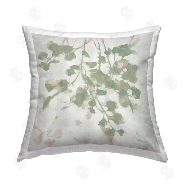 stupell industries Danhui Nai | Dancing Leaf Shadows Printed Throw Pillow