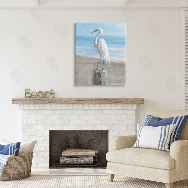 Stupell Industries Danhui Nai | Egret Coastal Landscape Wall Art