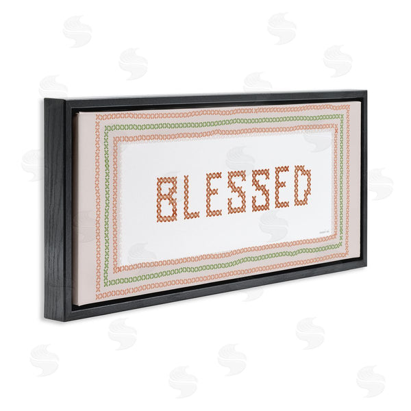 Stupell Industries Danhui Nai | Faux Cross Stitch Blessed Wall Art