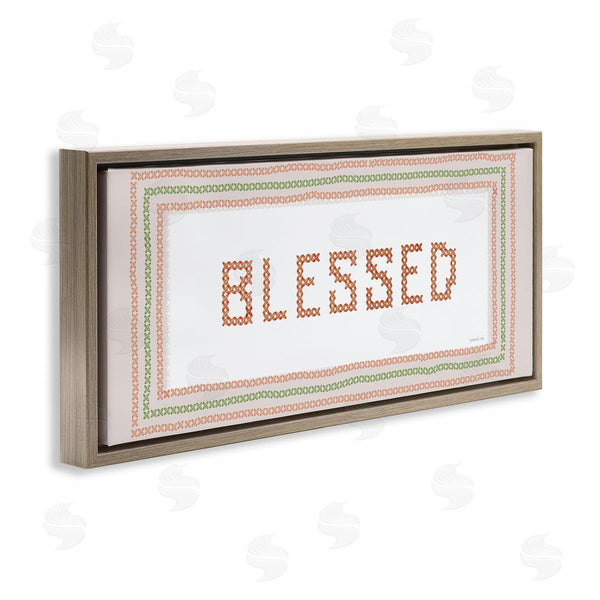 Stupell Industries Danhui Nai | Faux Cross Stitch Blessed Wall Art