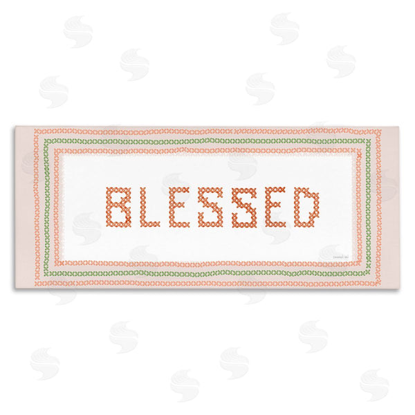 stupell industries Danhui Nai | Faux Cross Stitch Blessed Wall Art