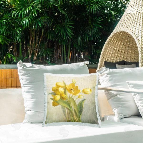 Stupell Industries Danhui Nai | French Yellow Tulips Printed Throw Pillow