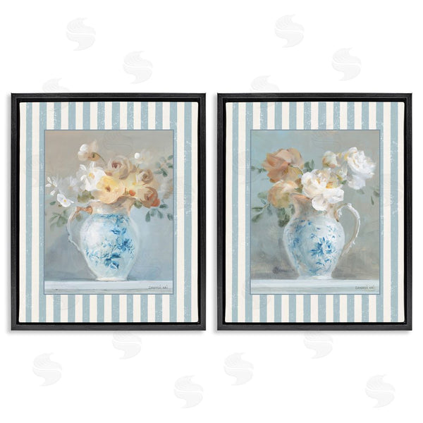 Stupell Industries Danhui Nai | Heirloom Bouquet On Stripes Wall Art