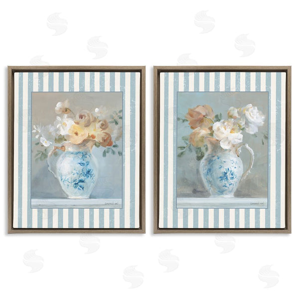 Stupell Industries Danhui Nai | Heirloom Bouquet On Stripes Wall Art