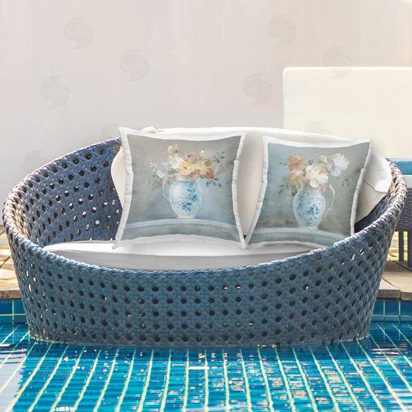 Stupell Industries Danhui Nai | Heirloom Bouquet Pitcher Printed Throw Pillow Set