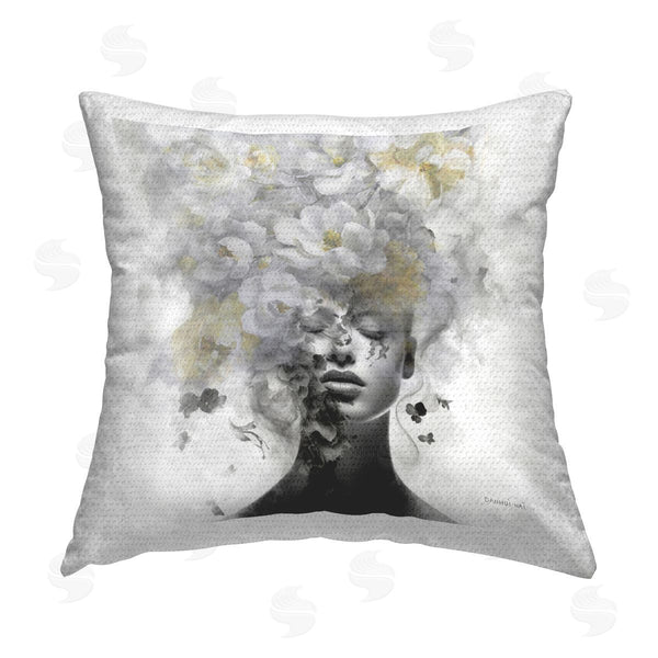 Stupell Industries Danhui Nai | Hidden Spring Visage Printed Throw Pillow