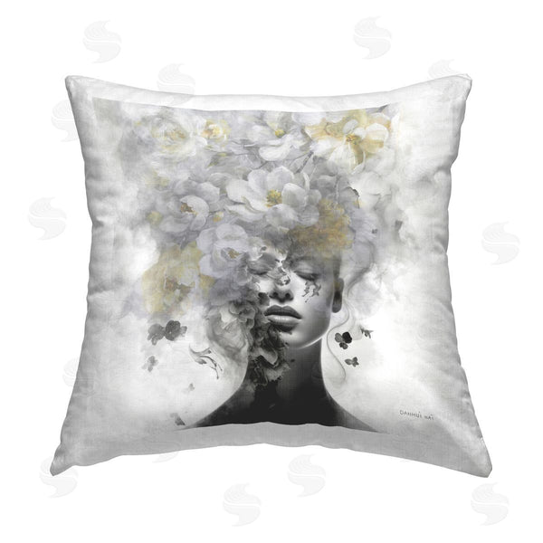 stupell industries Danhui Nai | Hidden Spring Visage Printed Throw Pillow