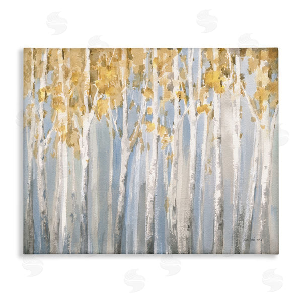 stupell industries Danhui Nai | Line of Birch Trees Mystical Spring Forest Landscape Wall Art
