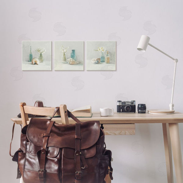 Stupell Industries Danhui Nai | Nautical Shells & Florals Soft Jars Still Life Wall Art
