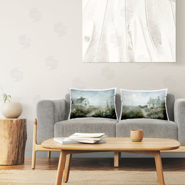 Stupell Industries Danhui Nai | Paths To Windswept Cottages Printed Throw Pillow Set