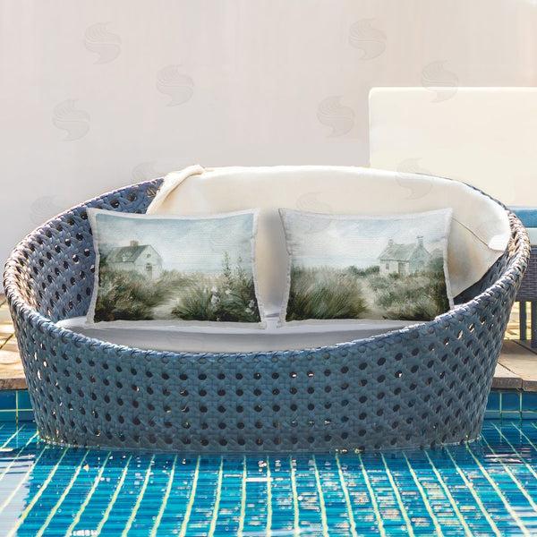 Stupell Industries Danhui Nai | Paths To Windswept Cottages Printed Throw Pillow Set