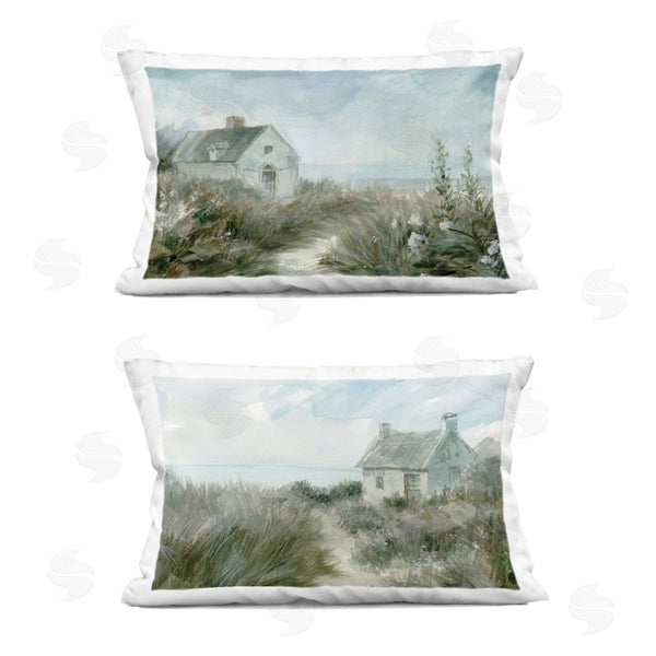 stupell industries Danhui Nai | Paths to Windswept Cottages Printed Throw Pillow Set