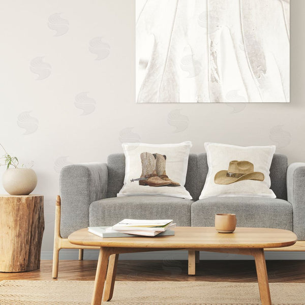 Stupell Industries Danhui Nai | Range Riders Hat & Boots Printed Throw Pillow Set