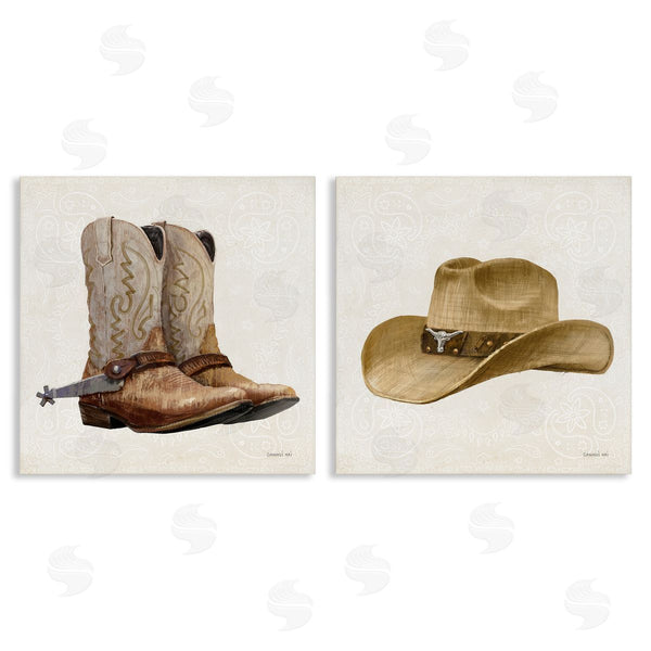 stupell industries Danhui Nai | Range Riders Hat & Boots Wall Art