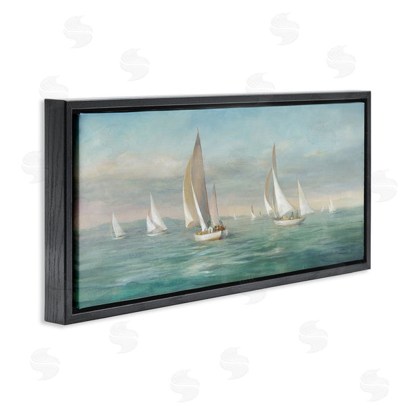 Stupell Industries Danhui Nai | Sailboat Fleet Ocean Waves Wall Art