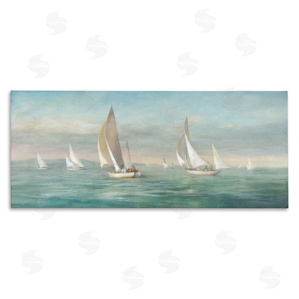 stupell industries Danhui Nai | Sailboat Fleet Ocean Waves Wall Art