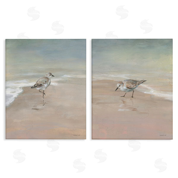 stupell industries Danhui Nai | Shorebirds on the Sand Wall Art