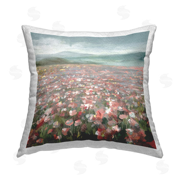 Stupell Industries Danhui Nai | Soft Headland Wildflowers Printed Throw Pillow