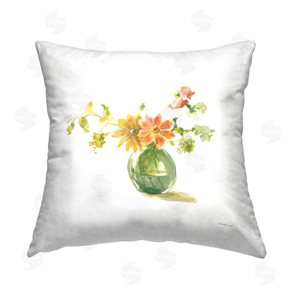 stupell industries Danhui Nai | Summer Serenade Bouquet Printed Throw Pillow