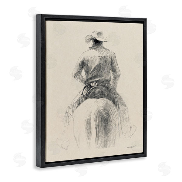 Stupell Industries Danhui Nai | Traditional Drawing Of Cowboy