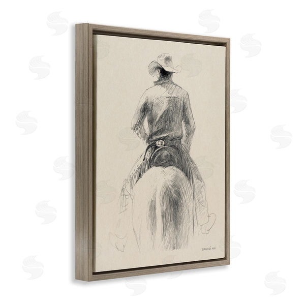 Stupell Industries Danhui Nai | Traditional Drawing Of Cowboy