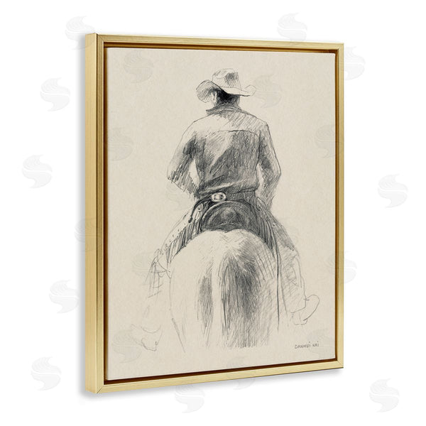 Stupell Industries Danhui Nai | Traditional Drawing Of Cowboy