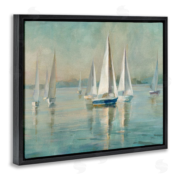 Stupell Industries Danhui Nai | Traditional Sailboats Water Lake Relaxed Wall Art