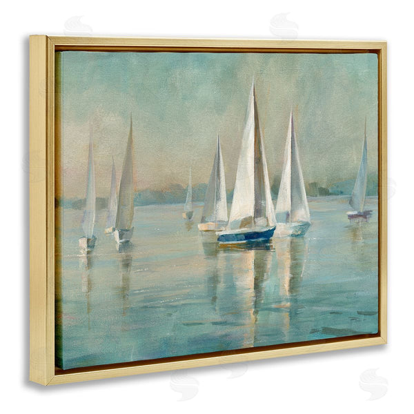 Stupell Industries Danhui Nai | Traditional Sailboats Water Lake Relaxed Wall Art