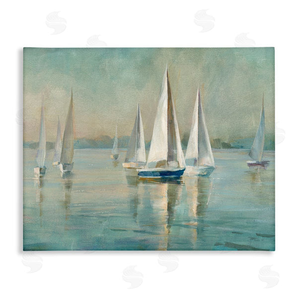 stupell industries Danhui Nai | Traditional Sailboats Water Lake Relaxed Wall Art