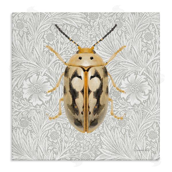 stupell industries Danhui Nai | Vintage Beetle Floral Pattern Wall Art