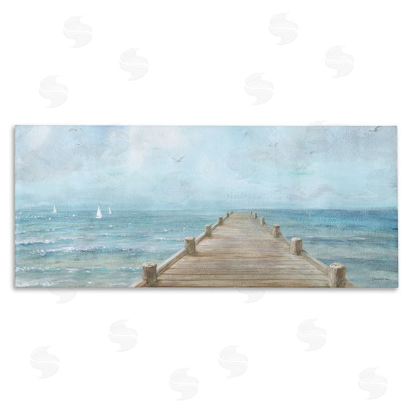 stupell industries Danhui Nai | Waterfront Pier Coastal Ocean View Wall Art