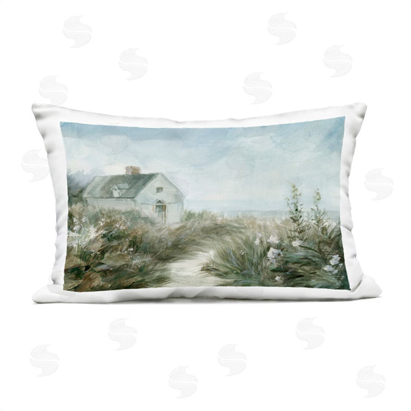 Stupell Industries Danhui Nai | Windswept Cottage By Sea Printed Throw Pillow