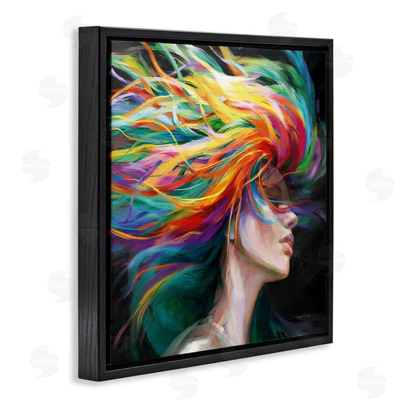 Stupell Industries Danhui Nai | Woman With Rainbow Hair Wall Art