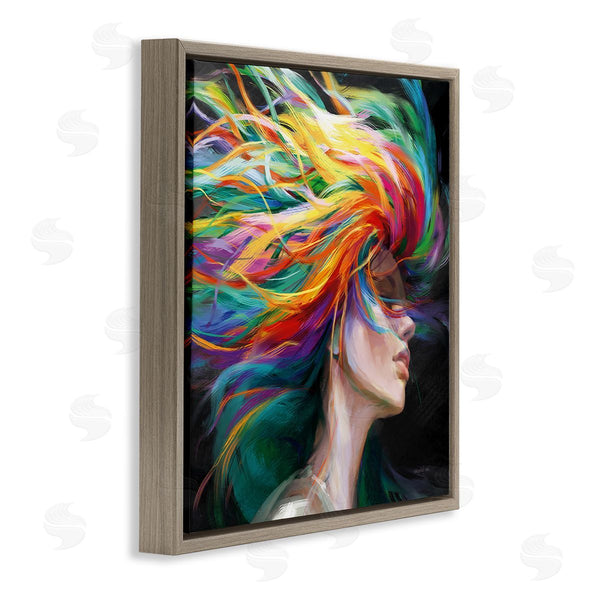 Stupell Industries Danhui Nai | Woman With Rainbow Hair Wall Art