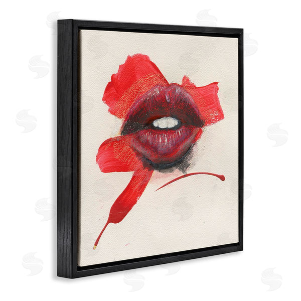 Stupell Industries Daniel Houston | Red Lips Paint Streak