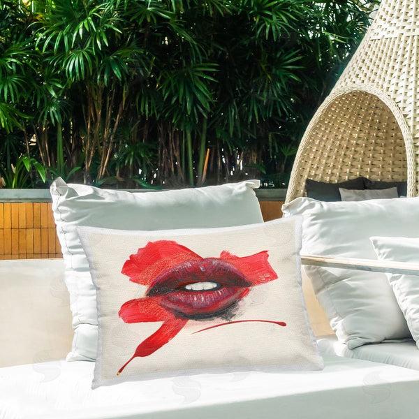 Stupell Industries Daniel Houston | Red Lips Paint Streak