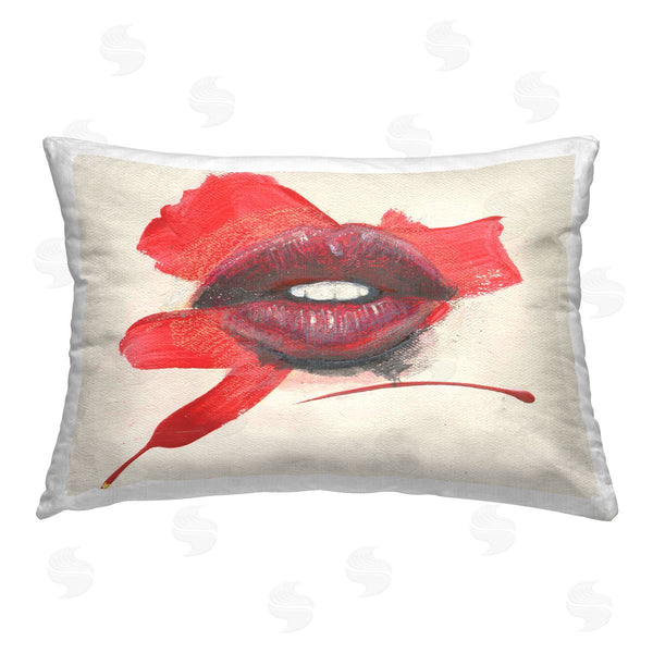 stupell industries Daniel Houston | Red Lips Paint Streak
