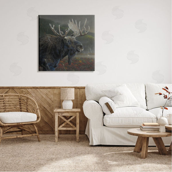 Stupell Industries Daniel Smith | Moose Dark Forest Landscape Wall Art