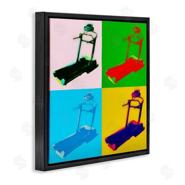 Stupell Industries Daniel Sproul | Abstract Treadmill Pop Art Modern Exercise Interpretation Wall Art