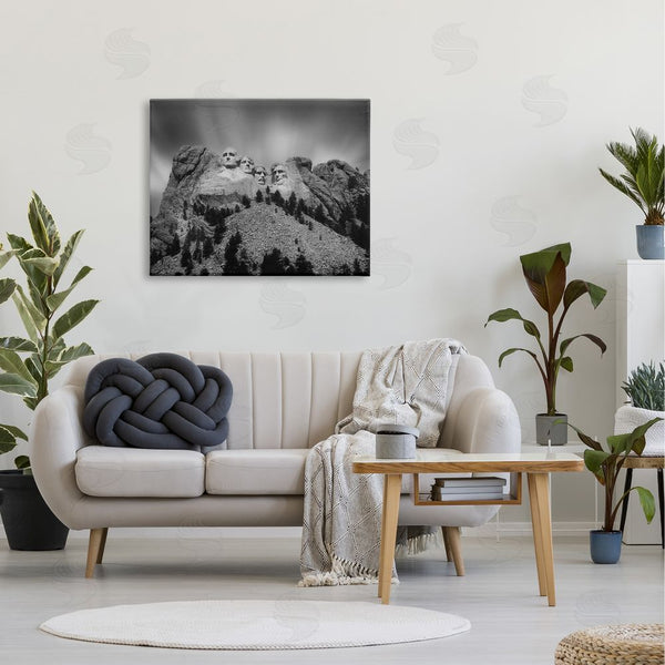 Stupell Industries Daniel Sproul | Black Hills Mt. Rushmore President Faces Carved Historical Sculptures Wall Art