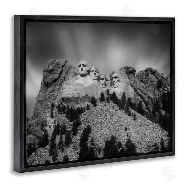 Stupell Industries Daniel Sproul | Black Hills Mt. Rushmore President Faces Carved Historical Sculptures Wall Art