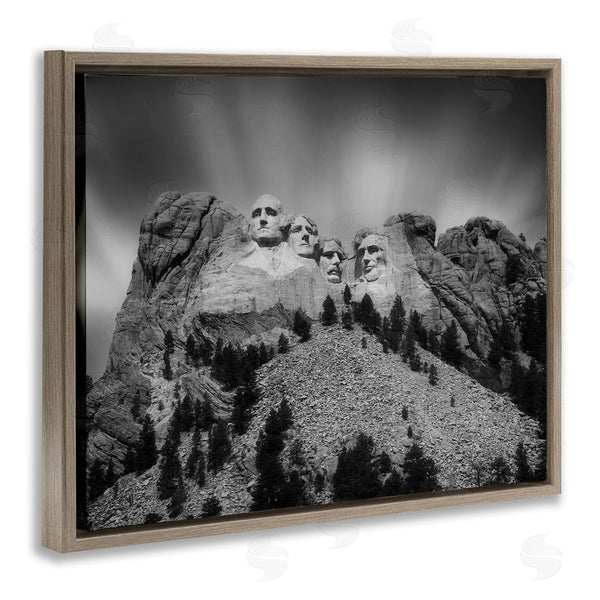 Stupell Industries Daniel Sproul | Black Hills Mt. Rushmore President Faces Carved Historical Sculptures Wall Art
