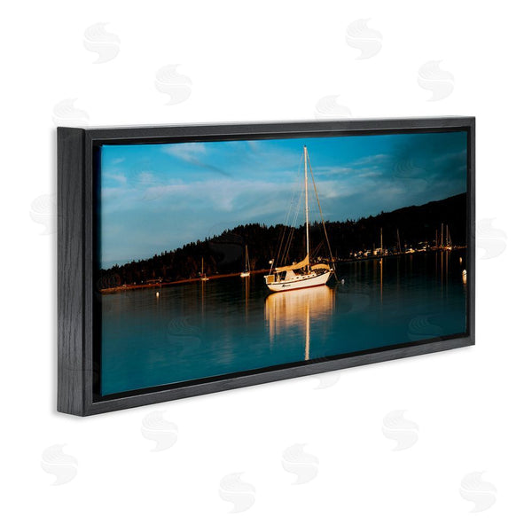 Stupell Industries Daniel Sproul | Boat Lights At Night Wall Art